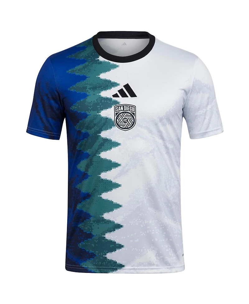 Adidas Men's White San Diego Fc 2025 Gaming Aeroready Pre-Match Jersey