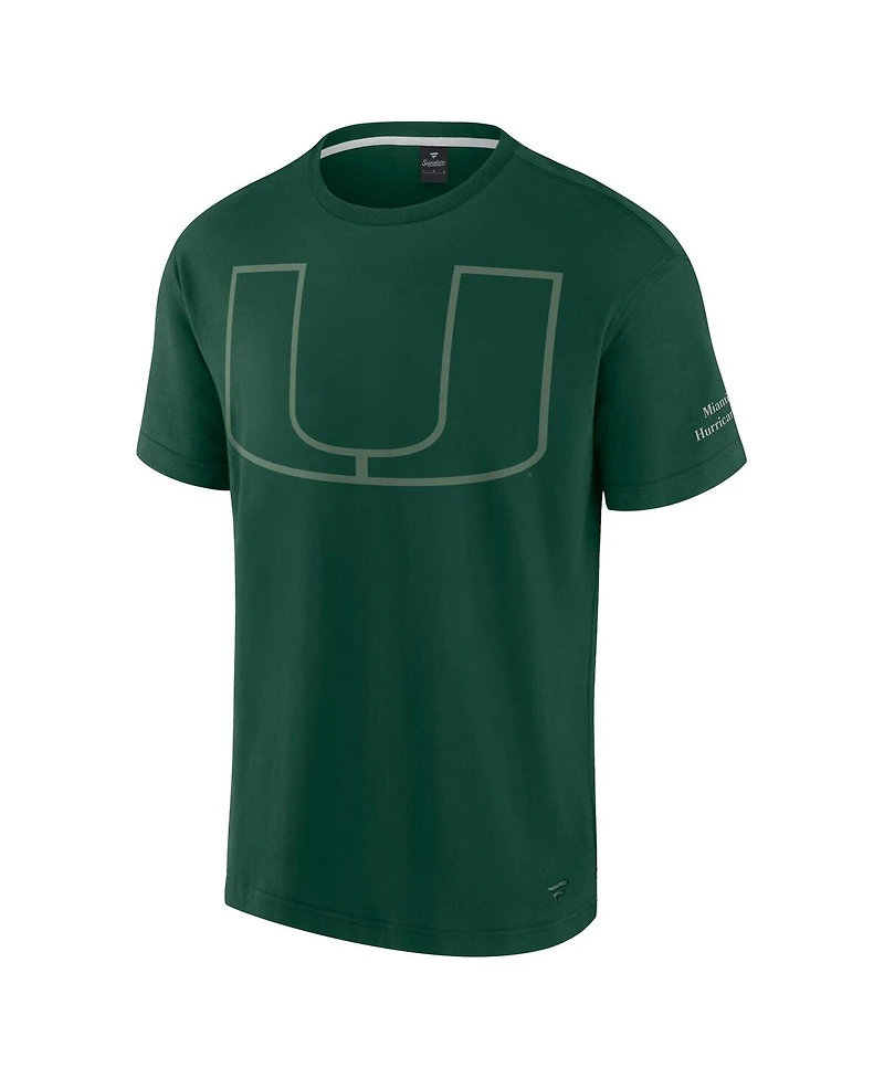 Fanatics Men's Green Miami Hurricanes Iconic T-Shirt