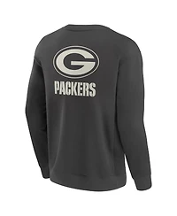 Fanatics Men's Charcoal Green Bay Packers Elements Future Ground Lettering Pullover Sweatshirt