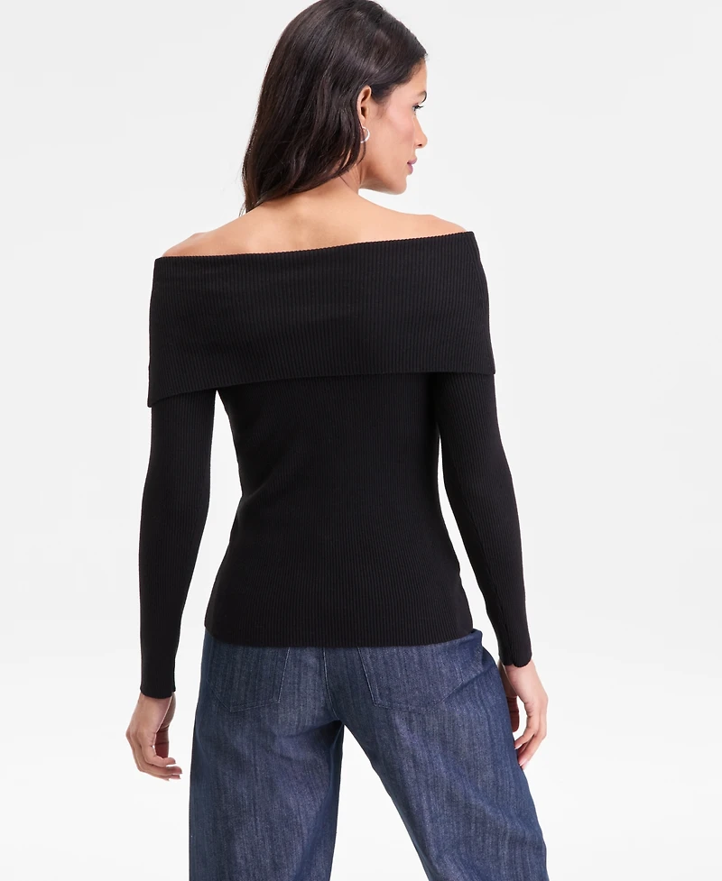 I.n.c. International Concepts Women's Off-The-Shoulder Sweater, Macy's Exclusive