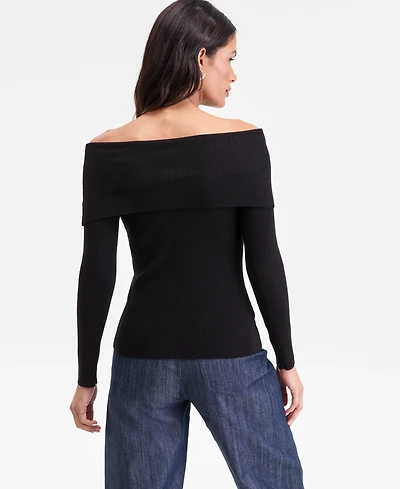 I.n.c. International Concepts Women's Off-The-Shoulder Sweater, Macy's Exclusive