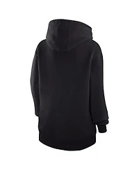 G-iii 4Her by Carl Banks Women's Black Detroit Lions Collage Graphic Fleece Pullover Hoodie