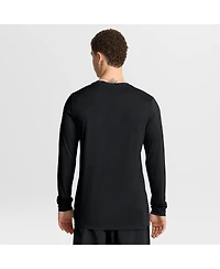 Nike Men's Black Carolina Panthers Primetime Legend Icon Performance Long Sleeve T-Shirt