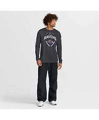Nike Men's Anthracite Baltimore Ravens Primetime Legend Icon Performance Long Sleeve T-Shirt