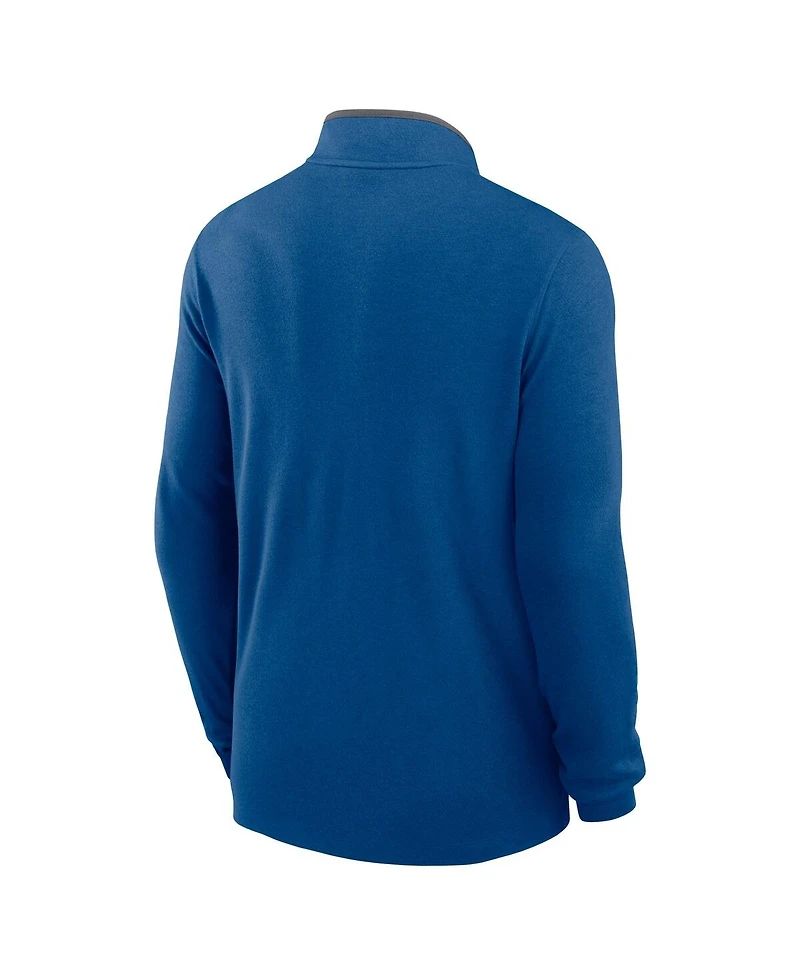 Nike Men's Royal Indianapolis Colts Lightweight Victory Dri-fit Half-Zip Pullover Hoodie
