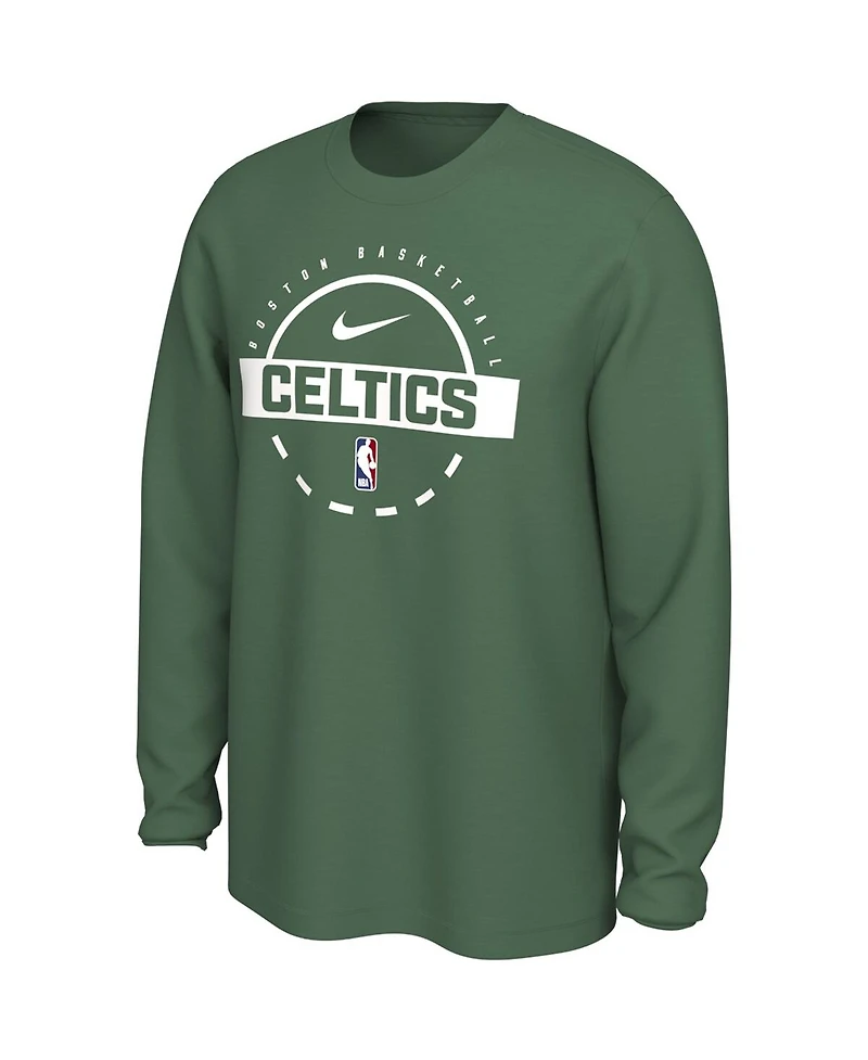 Nike Men's Kelly Green Boston Celtics Authentic Long Sleeve Practice T-Shirt