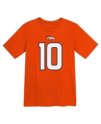 Nike Preschool Bo Nix Orange Denver Broncos Player Name Number T-Shirt