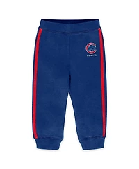Wear by Erin Andrews Newborn 2-Piece Royal Chicago Cubs Fleece Crewneck and Pants Set