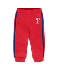 Wear by Erin Andrews Newborn 2-Piece Red Philadelphia Phillies Fleece Crewneck and Pants Set