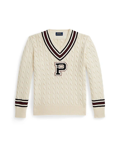 Polo Ralph Lauren Toddler & Little Boys 2T-7 Stripe Detail Cricket Sweater
