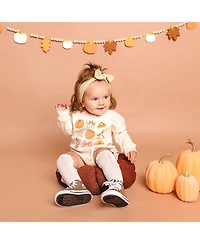 Sweet Wink Baby Girls Thankful Cutie Thanksgiving Long Sleeve Romper