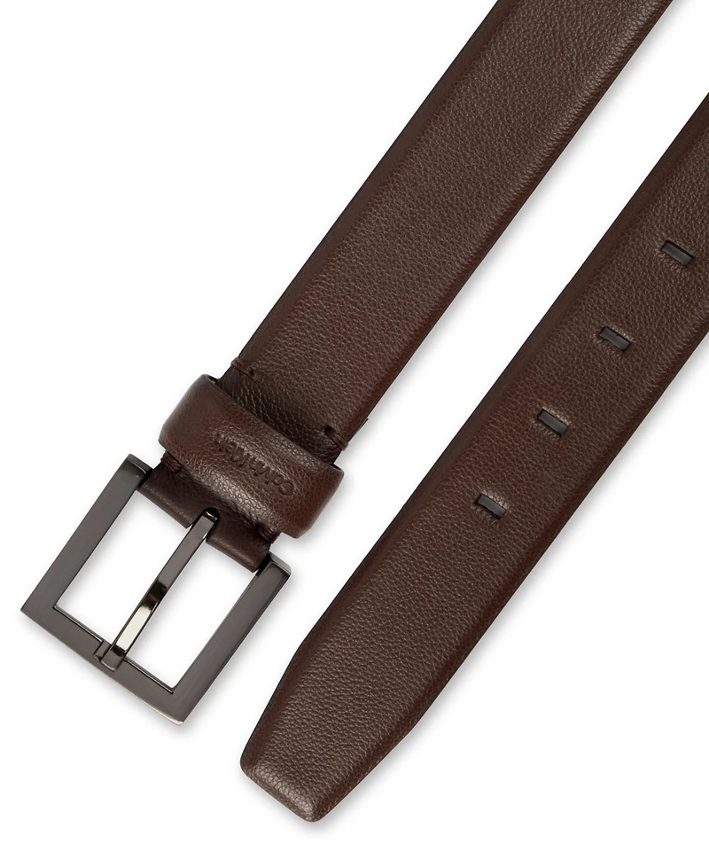 Calvin Klein Fe Harness Buckle Embossed Belt