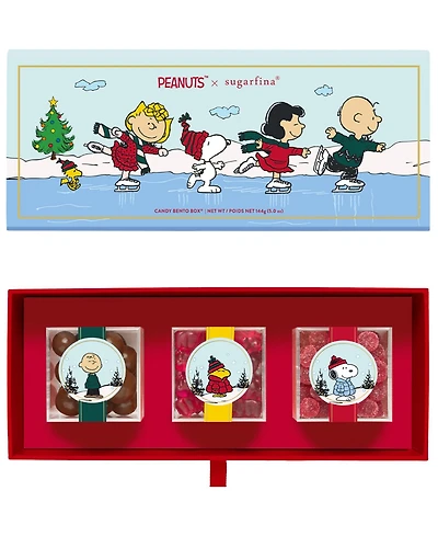 Sugarfina Peanuts Holiday 2025 Pop-Up Bento Box 3-Pc. Candy