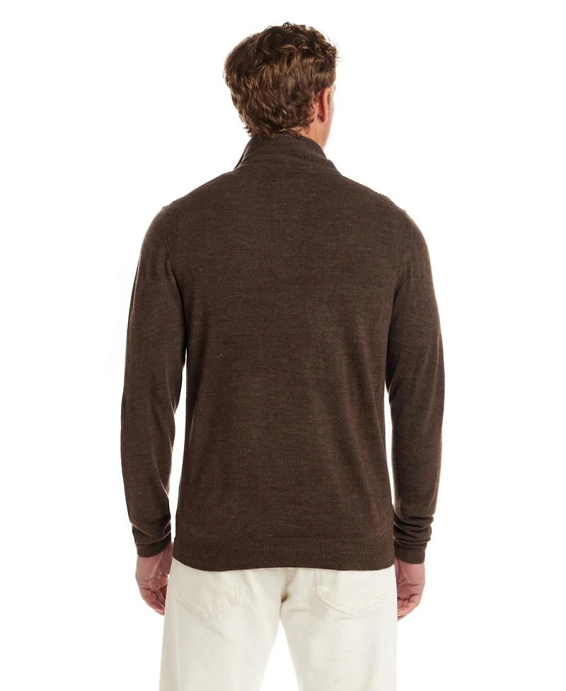 Weatherproof Vintage Men's Textured Quarter-Zip Sweater