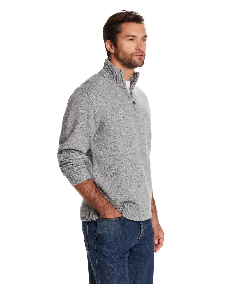 Weatherproof Vintage Men's Quarter Zip Long Sleeve Sweater