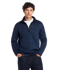 Weatherproof Vintage Men's Fleece Quarter Zip Sweater with Sherpa