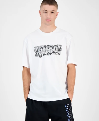 Hugo Boss Men's Nedrix Short-Sleeve Crewneck Logo-Graphic T-Shirt