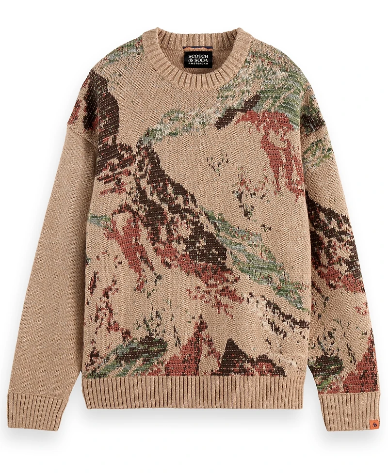 Scotch & Soda Men's Mountain Crewneck Pull-Over Sweater