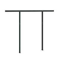 Awning Post Set Anthracite Iron 118.1x96.5 in