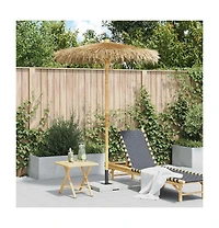 vidaXL Tiki Umbrella Natural Bamboo, Banana Leaf 59.1 in diameter