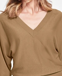 I.n.c. International Concepts Women's V-Neck Sweater, Created for Macy's