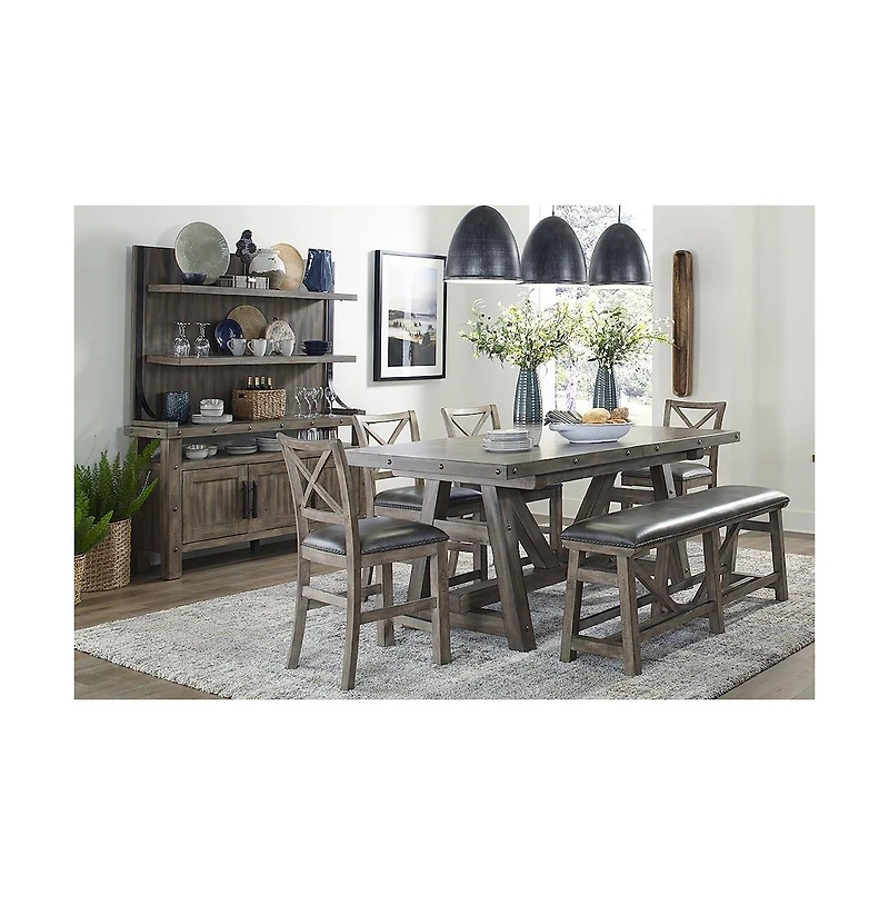 Parker House Furniture Parker House Lodge Dining 60 In. Upholstered Counter Bench