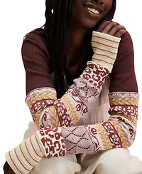 Free People Women's All In Cuff Long-Sleeve Cotton Top