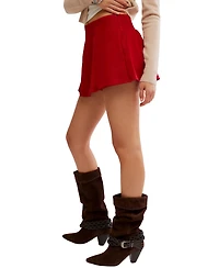 Free People Women's Paradise Found Ruched Mini Skort