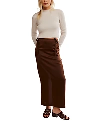 Free People Women's Rosetto Column Midi Skirt
