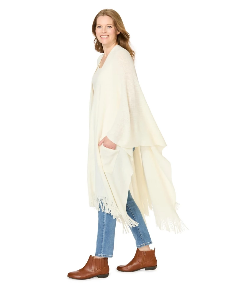 Woman Within Women's Fringed Cape