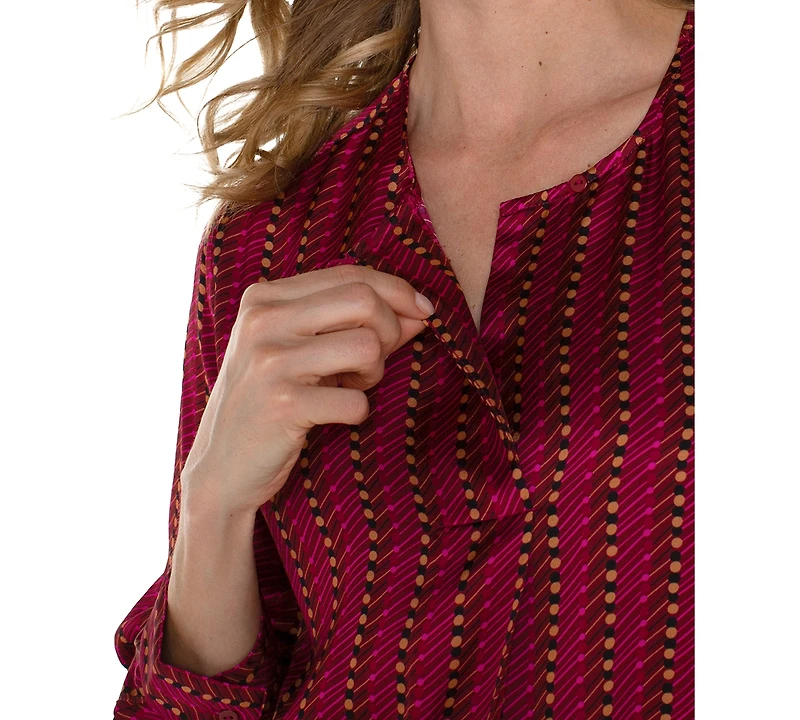 Liverpool Los Angeles Women's Long Sleeves Popover Top
