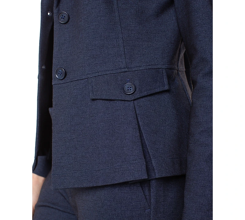 Liverpool Los Angeles Women's Notch Collar Peplum Blazer