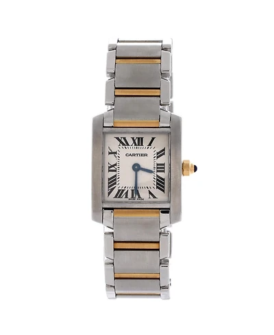 Pre-Owned Cartier Tank Francaise Quartz Watch in Stainless Steel and Gold 20mm