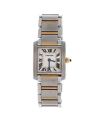 Pre-Owned Cartier Tank Francaise Quartz Watch in Stainless Steel and Gold 20mm