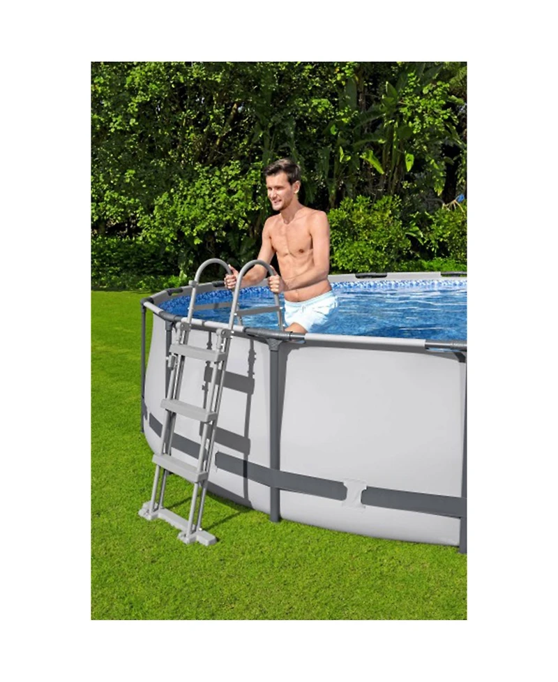 Bestway Steel Pro Max 15'x42" Round Above Ground Swimming Pool with Pump & Cover