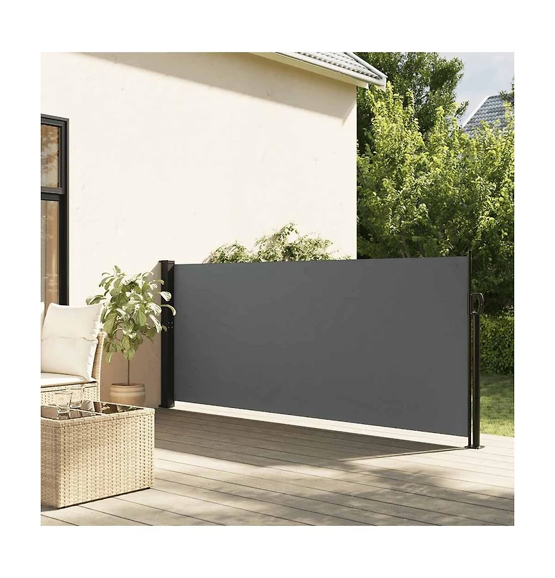 Retractable Side Awning Anthracite