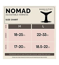 Dogistry The NoMad Adjustable Luxe Harness