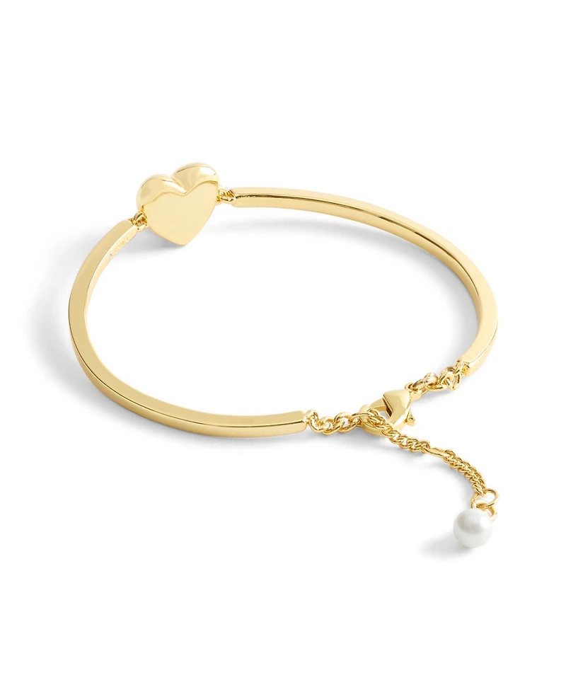 Coach Gold Plated Heart Cuff Bracelets