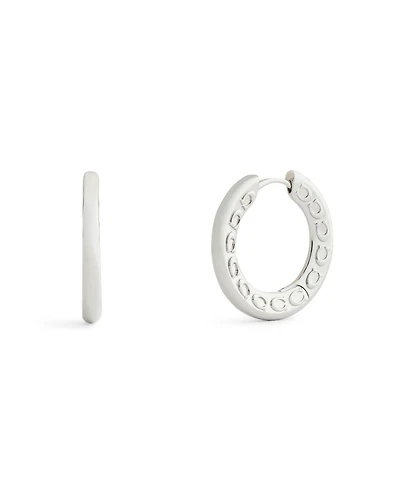 Coach Signature C Minimal Hoop Earrings