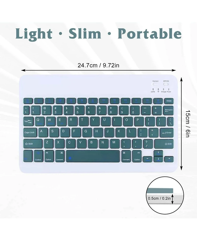Wireless Bluetooth Keyboard And Mouse Combo - Compact Wireless Mouse Keyboard Set