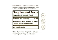 Solgar Pantothenic Acid ,550 mg ,100 V Caps