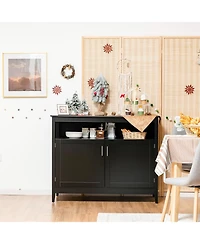 Modern Practical Wooden Kitchen Lockers with Large Storage Space
