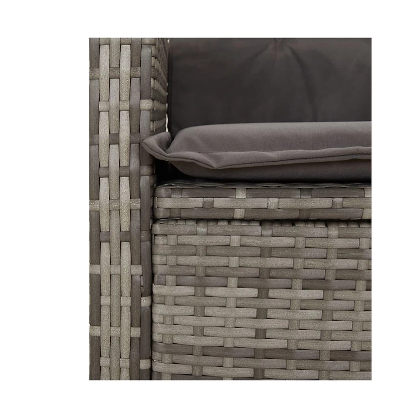 Reclining Garden Chair Gray