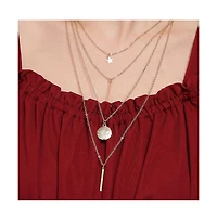 Sohi Women's Swirl Layered Necklace