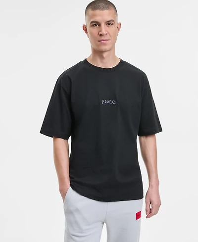 Hugo Boss Men's Dadsu Oversized Short-Sleeve Logo Graphic Crewneck T-Shirt