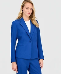 Le Suit Women's Notch-Lapel Mid-Rise Pantsuit
