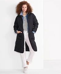 Lands' End Women's FeatherFree Insulated Diamond Quilted Maxi Coat