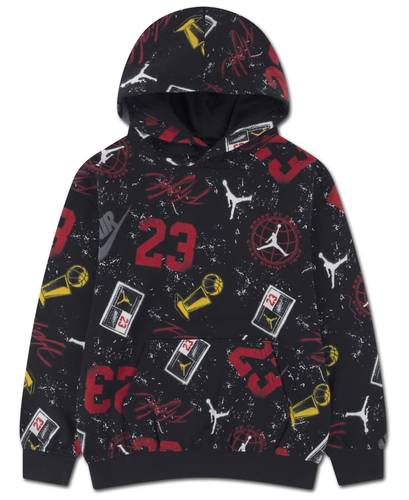 Jordan Boys 8-18 Street Champ Printed Pull On Hoodie