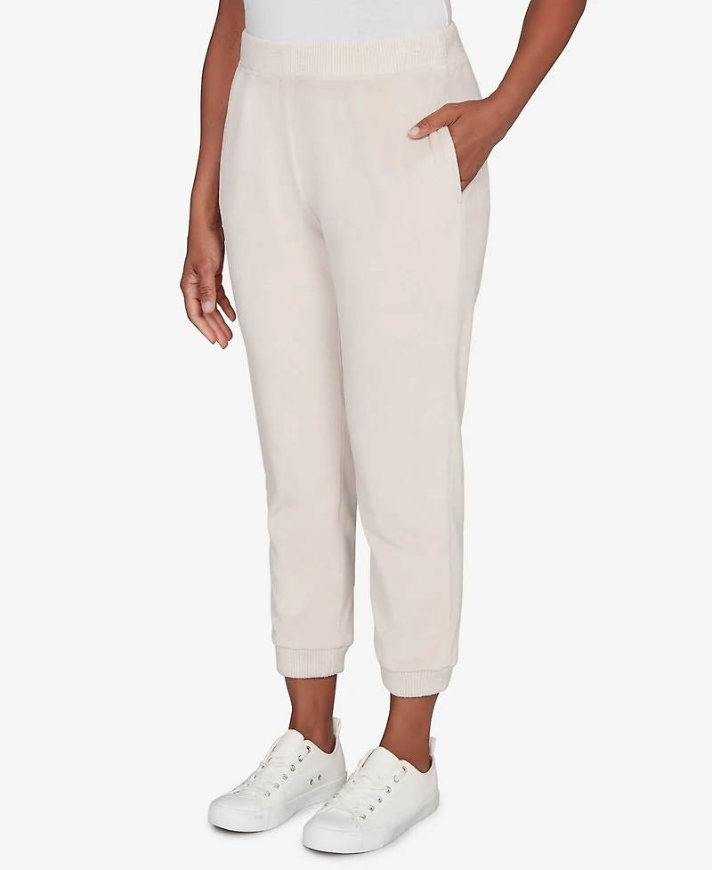 Alfred Dunner Petite Calm Luxe Soft Knit Jogger
