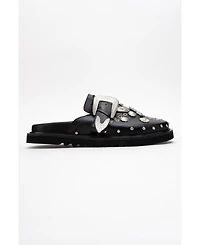 Forever & Always Shoes Maril Leather Buckle Sandal (Women)